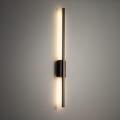 Smukły kinkiet metalowo-drewniany podłużny brązowy LED 13W 79cm FLASH NEW BROWN WOOD KINKIET M 11404 TK Lighting