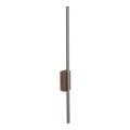 Smukły kinkiet metalowo-drewniany podłużny brązowy LED 13W 79cm FLASH NEW BROWN WOOD KINKIET M 11404 TK Lighting