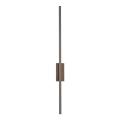 Smukły kinkiet metalowo-drewniany podłużny brązowy LED 13W 79cm FLASH NEW BROWN WOOD KINKIET M 11404 TK Lighting