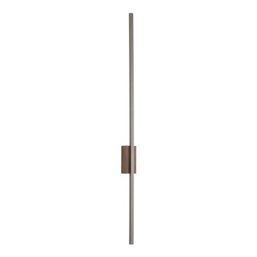 Podłużny, smukły brązowy kinkiet metalowo-drewniany LED 25W 108cm FLASH NEW BROWN WOOD KINKIET L 11405 TK Lighting
