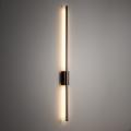 Podłużny, smukły brązowy kinkiet metalowo-drewniany LED 25W 108cm FLASH NEW BROWN WOOD KINKIET L 11405 TK Lighting