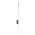 Podłużny, smukły brązowy kinkiet metalowo-drewniany LED 25W 108cm FLASH NEW BROWN WOOD KINKIET L 11405 TK Lighting