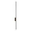 Podłużny, smukły brązowy kinkiet metalowo-drewniany LED 25W 108cm FLASH NEW BROWN WOOD KINKIET L 11405 TK Lighting