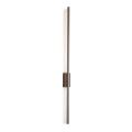 Podłużny, smukły brązowy kinkiet metalowo-drewniany LED 25W 108cm FLASH NEW BROWN WOOD KINKIET L 11405 TK Lighting