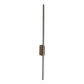 Podłużny, smukły brązowy kinkiet metalowo-drewniany LED 25W 108cm FLASH NEW BROWN WOOD KINKIET L 11405 TK Lighting
