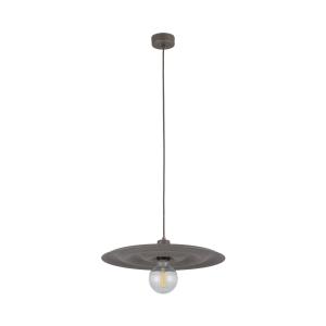 Nowoczesna lampa wisząca brązowa z aluminium do jadalni, salonu ONDA NEW BROWN 1xE27 11408 TK Lighting