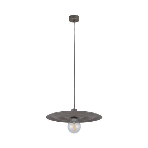 Nowoczesna lampa wisząca brązowa z aluminium do jadalni, salonu ONDA NEW BROWN 1xE27 11408 TK Lighting