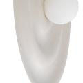 Okrągły kinkiet do nowoczesnego salonu, kolor kaszmirowy Ø60cm ciekawy efekt świetlny ONDA KASZMIR L 1xG9 11411 TK Lighting