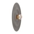 Brązowy kinkiet do nowoczesnego salonu Ø60cm ciekawy efekt świetlny ONDA NEW BROWN L 1xG9 11412 TK Lighting