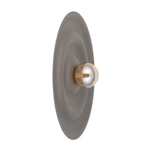 Brązowy kinkiet do nowoczesnego salonu Ø60cm ciekawy efekt świetlny ONDA NEW BROWN L 1xG9 11412 TK Lighting