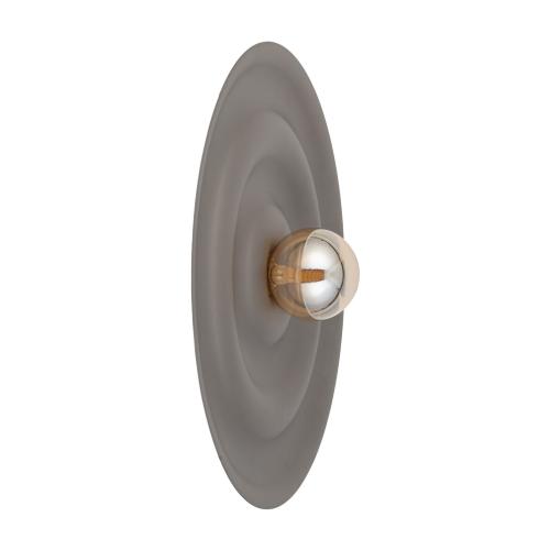 Brązowy kinkiet do nowoczesnego salonu Ø60cm ciekawy efekt świetlny ONDA NEW BROWN L 1xG9 11412 TK Lighting
