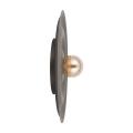 Brązowy kinkiet do nowoczesnego salonu Ø60cm ciekawy efekt świetlny ONDA NEW BROWN L 1xG9 11412 TK Lighting