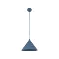 Nowoczesna lampa wisząca nad stół do jadalni, niebieski metalowy klosz stożek CONO M NAVY 1xE27 11414 TK Lighting