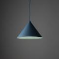 Nowoczesna lampa wisząca nad stół do jadalni, niebieski metalowy klosz stożek CONO M NAVY 1xE27 11414 TK Lighting