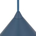 Nowoczesna lampa wisząca nad stół do jadalni, niebieski metalowy klosz stożek CONO M NAVY 1xE27 11414 TK Lighting