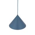 Nowoczesna lampa wisząca nad stół do jadalni, niebieski metalowy klosz stożek CONO M NAVY 1xE27 11414 TK Lighting