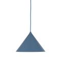 Nowoczesna lampa wisząca nad stół do jadalni, niebieski metalowy klosz stożek CONO M NAVY 1xE27 11414 TK Lighting