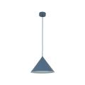 Nowoczesna lampa wisząca nad stół do jadalni, niebieski metalowy klosz stożek CONO M NAVY 1xE27 11414 TK Lighting
