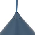 Stożkowa lampa wisząca niebieska Ø33,5cm do nowoczesnej sypialni CONO L NAVY 1xE27 11415 TK Lighting