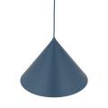 Stożkowa lampa wisząca niebieska Ø33,5cm do nowoczesnej sypialni CONO L NAVY 1xE27 11415 TK Lighting