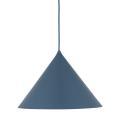 Stożkowa lampa wisząca niebieska Ø33,5cm do nowoczesnej sypialni CONO L NAVY 1xE27 11415 TK Lighting