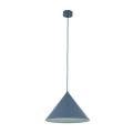 Stożkowa lampa wisząca niebieska Ø33,5cm do nowoczesnej sypialni CONO L NAVY 1xE27 11415 TK Lighting