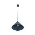 Stożkowa lampa wisząca niebieska Ø33,5cm do nowoczesnej sypialni CONO L NAVY 1xE27 11415 TK Lighting