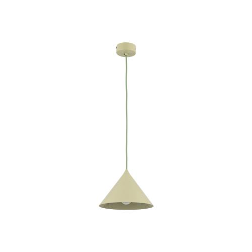 Zielona lampa wisząca z metalowym kloszem stożkiem Ø26cm do salonu, jadalni CONO M PISTACIO 1xE27 11418 TK Lighting