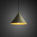 Zielona lampa wisząca z metalowym kloszem stożkiem Ø26cm do salonu, jadalni CONO M PISTACIO 1xE27 11418 TK Lighting