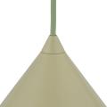 Zielona lampa wisząca z metalowym kloszem stożkiem Ø26cm do salonu, jadalni CONO M PISTACIO 1xE27 11418 TK Lighting