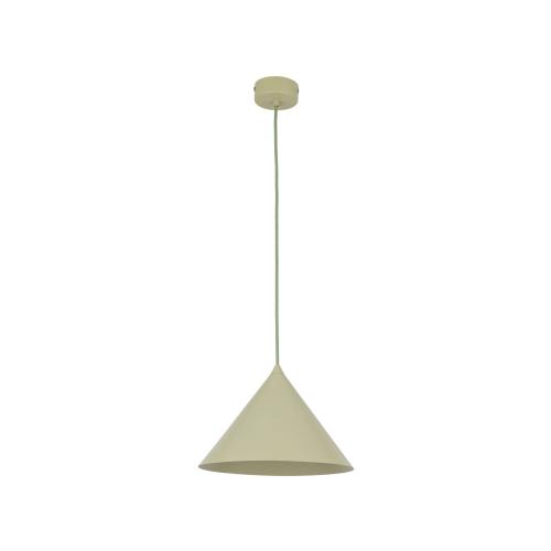 Lampa wisząca w loftowym stylu, zielony klosz stożek, idealna do jadalni CONO M PISTACIO 1xE27 11418 TK Lighting