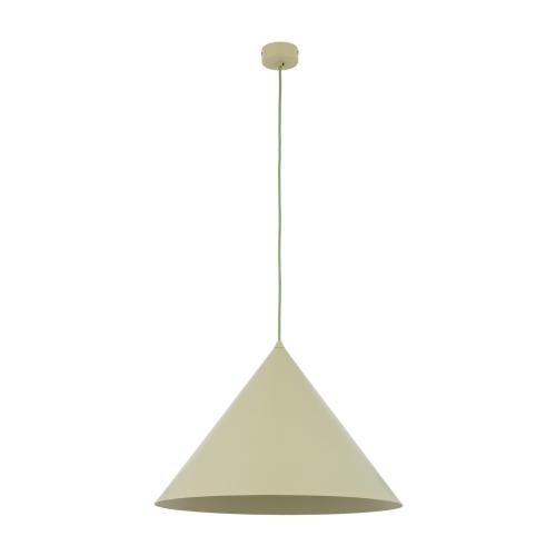 Lampa wisząca z zielonym kloszem stożkiem Ø50cm nad stół do jadalni CONO XL 1xE27 11420 TK Lighting