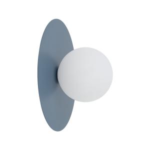 Niebiesko-biały nowoczesny kinkiet do salonu, sypialni Ø25cm PIXI NAVY 1xXG9 11428 TK Lighting