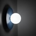 Niebiesko-biały nowoczesny kinkiet do salonu, sypialni Ø25cm PIXI NAVY 1xXG9 11428 TK Lighting