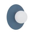 Niebiesko-biały nowoczesny kinkiet do salonu, sypialni Ø25cm PIXI NAVY 1xXG9 11428 TK Lighting