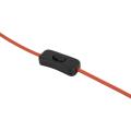 Lampka stołowa z pomarańczową podstawą i białym kloszem kulką MIKI SALMON BIG nowoczesna 1xE27 11432 TK Lighting
