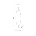 Dekoracyjny kinkiet do salonu, drewniany klosz MAREVA M ORZECH LED 9W 11433 TK Lighting