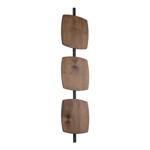 Minimalistyczny kinkiet do salonu SELVA L kolor orzech 18W LED drewniana dekoracja 11436 TK Lighting