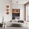 Minimalistyczny kinkiet do salonu SELVA L kolor orzech 18W LED drewniana dekoracja 11436 TK Lighting