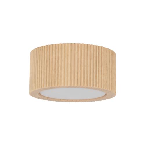Okrągły spot, lampa natynkowa do sypialni, salonu  EVE CORTE WOOD drewniany klosz 1xGX53 11441 TK Lighting