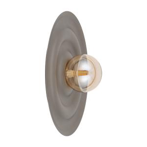 Brązowy okrągły kinkiet do nowoczesnych wnętrz ONDA NEW BROWN M 1xG9 11410 TK Lighting