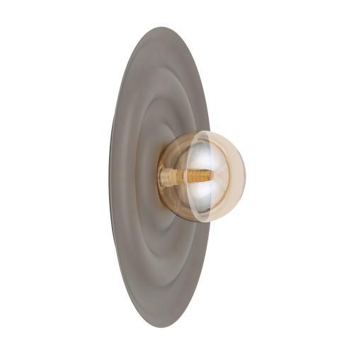Brązowy okrągły kinkiet do nowoczesnych wnętrz ONDA NEW BROWN M 1xG9 11410 TK Lighting