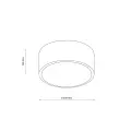 Lampa sufitowa łazienkowa IP54 w kolorze chrom LIVO CHROM S 2xE27  11476 TK Lighting