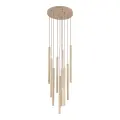 Lampa wisząca z podłużnymi kloszami rurkami nad stół do jadalni FERRO SABIA CHAMPAGNE 10xG9 11494 TK Lighting
