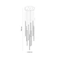 Lampa wisząca z podłużnymi kloszami rurkami nad stół do jadalni FERRO SABIA CHAMPAGNE 10xG9 11494 TK Lighting