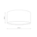 Beżowa lampa sufitowa do salonu, tkaninowy abażur LARGO BEIGE 6xE27 11698 TK Lighting