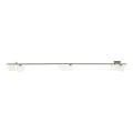 Podłużna, zielona listwa sufitowa z sześcioma białymi, szklanymi kloszami do jadalni IMELO OLIVE 6xG9 11480 TK Lighting