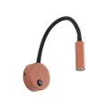 Czarno-ceglany kinkiet z włącznikiem idealny do sypialni LAGOS BRICK/BLACK 1xG9 11448 TK Lighting
