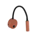 Czarno-ceglany kinkiet z włącznikiem idealny do sypialni LAGOS BRICK/BLACK 1xG9 11448 TK Lighting