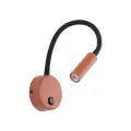 Czarno-ceglany kinkiet z włącznikiem idealny do sypialni LAGOS BRICK/BLACK 1xG9 11448 TK Lighting